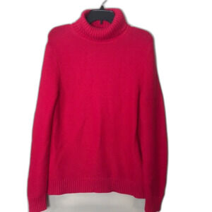 J. Crew Classic mock Turtleneck Sweater  Size Medium Cotton merino wool blend